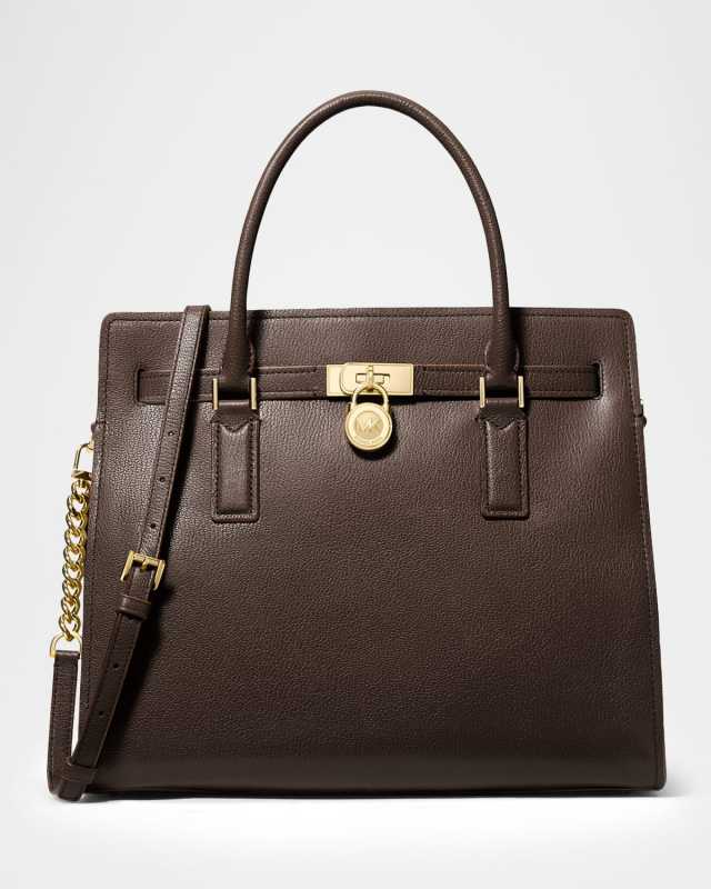 Hamilton Large Leather Top-Handle Bag
